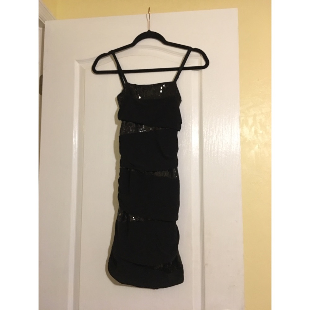 Forever 21 Black Sequined Party Prom Dress